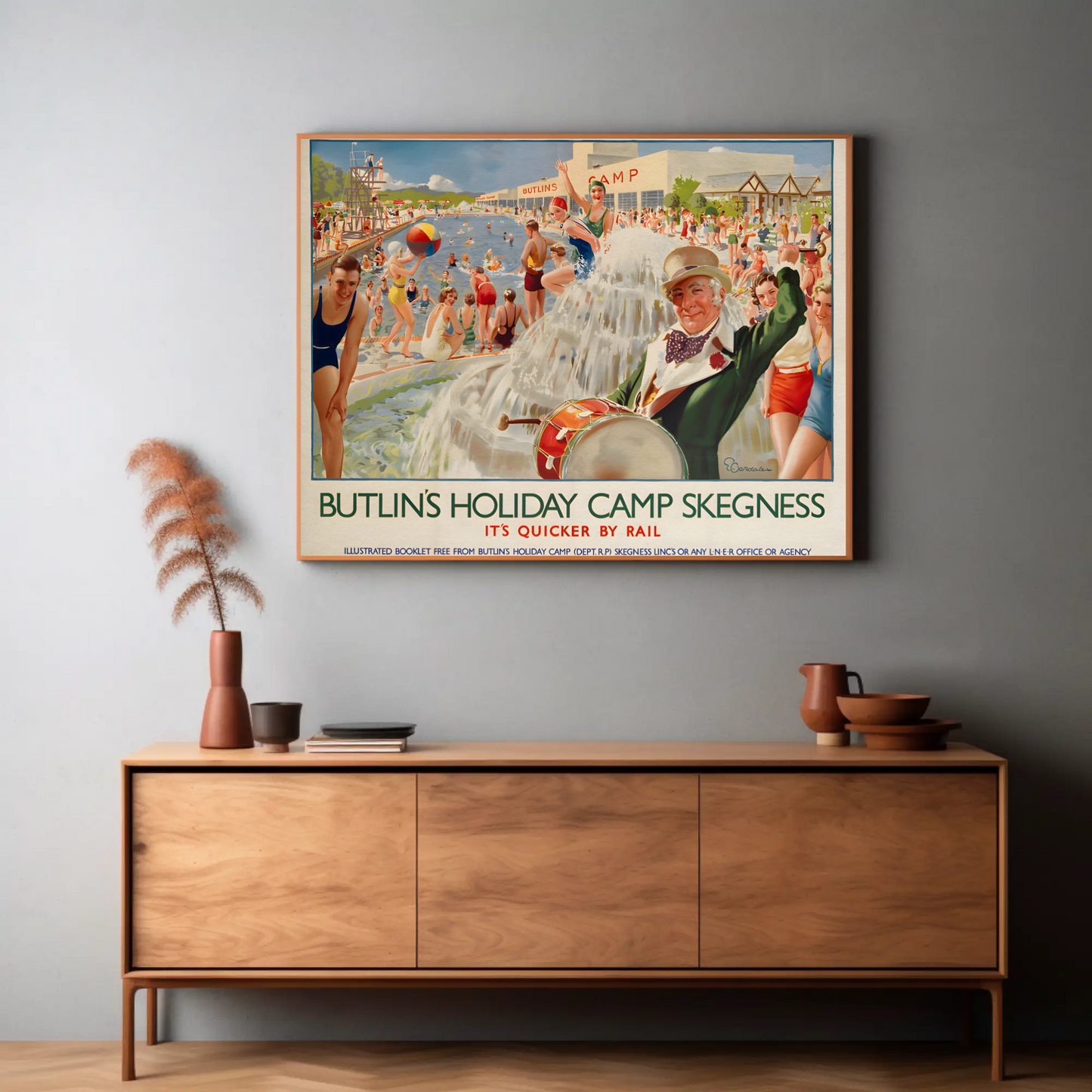 Butlin's Holiday Camp Skegness Poster