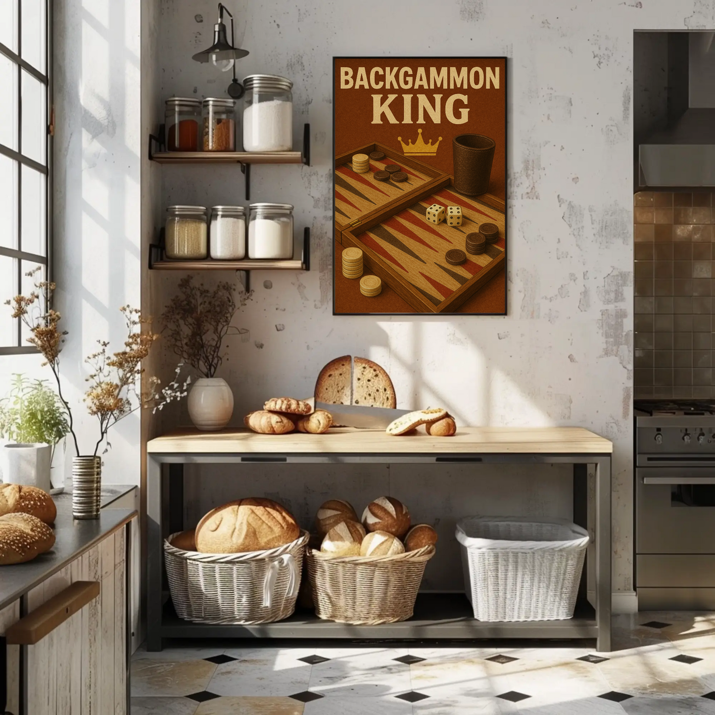 Vintage Poster Backgammon King
