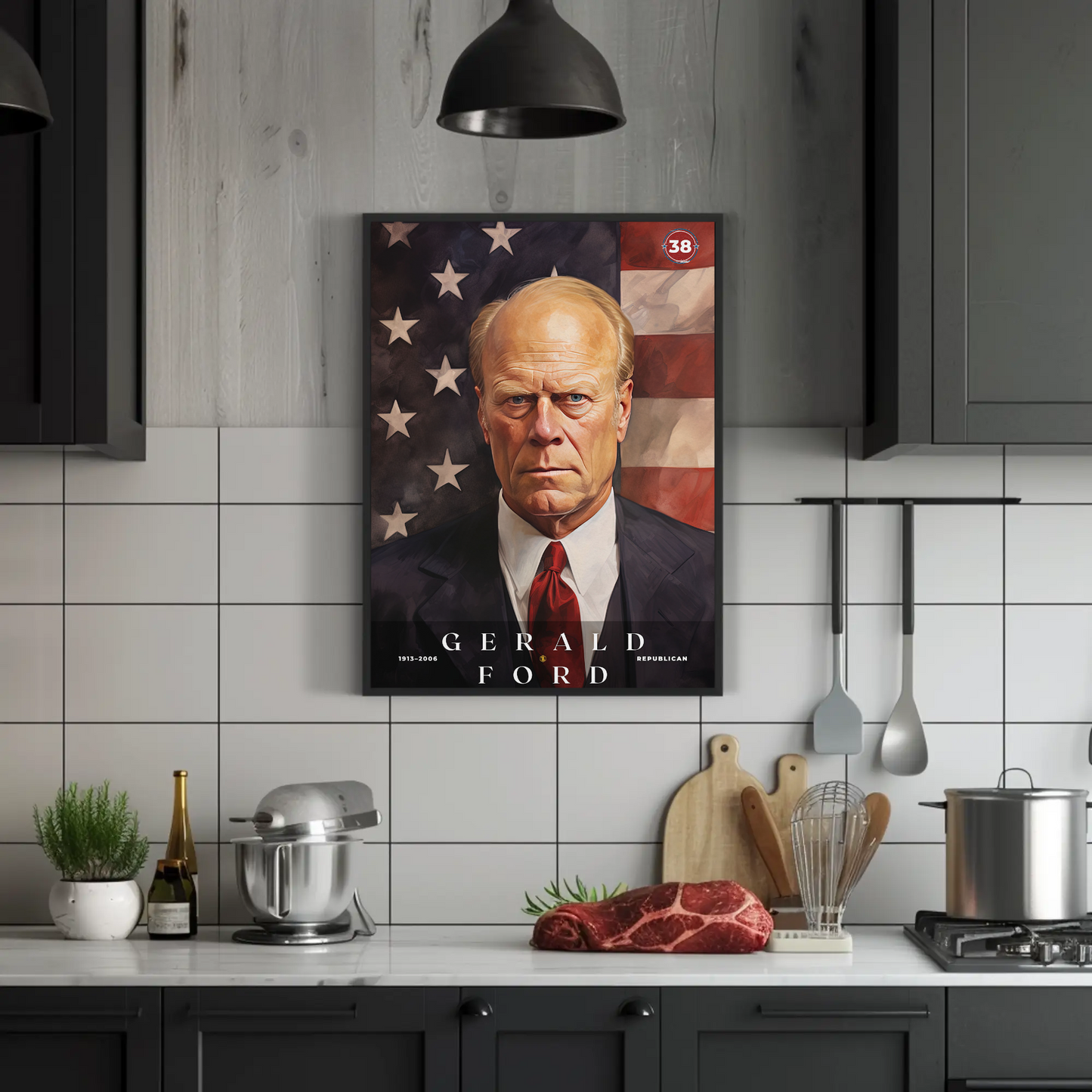Gerald Ford 38th President Of The United States Portrait