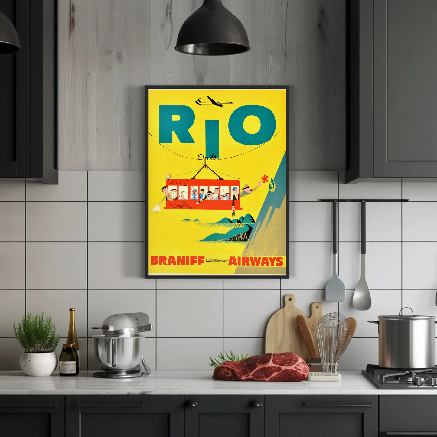 Rio Braniff International Airways Poster
