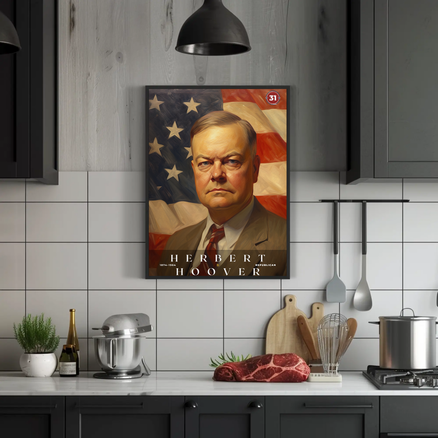 Herbert Hoover 31st President Of The United States Portrait