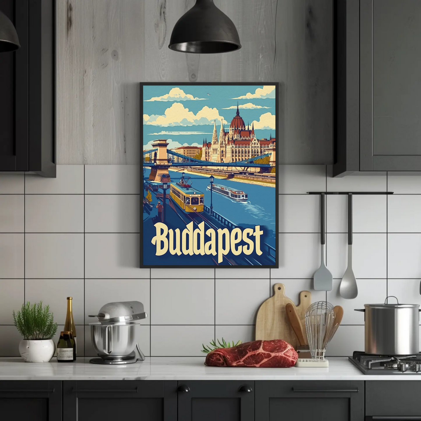 Budapest Cityscape Poster