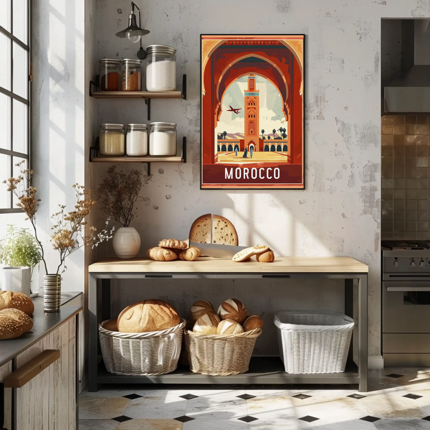 Morocco Vintage Travel Poster