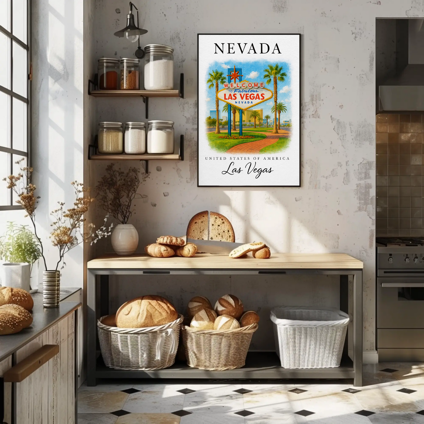 Nevada, Las Vegas Signature Series Vintage Travel Poster