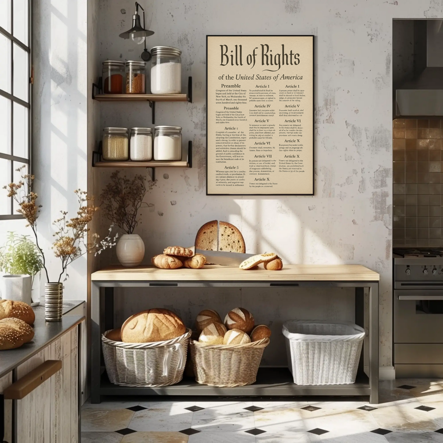 Bill Of Rights United States Poster
