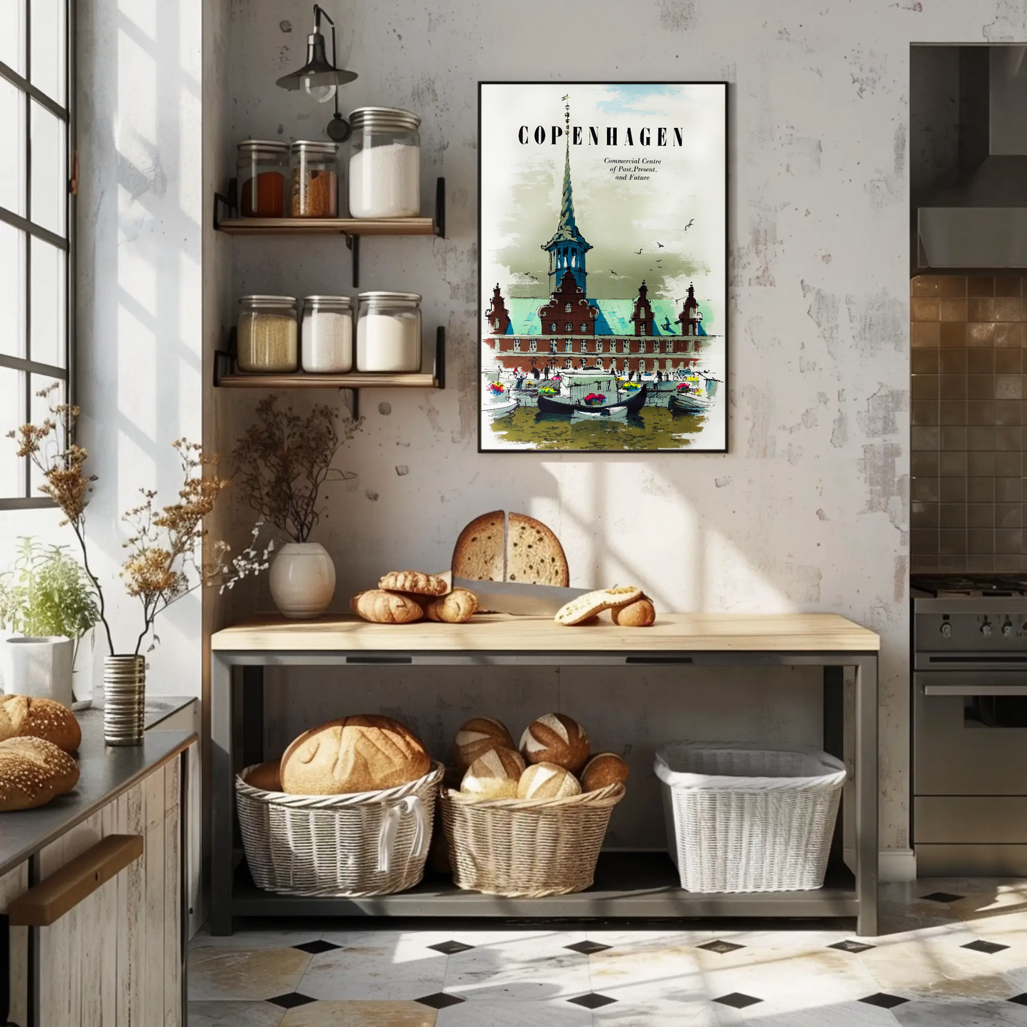 Copenhagen Travel Poster