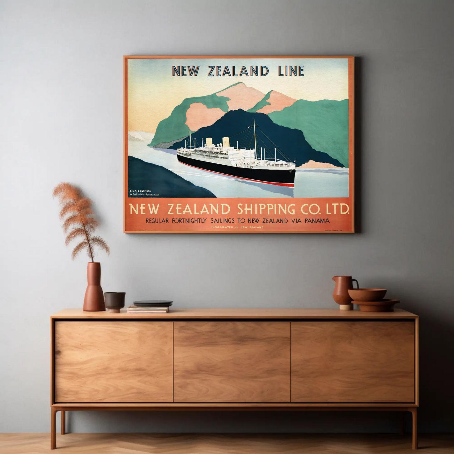 New Zealand Shipping Line Poster