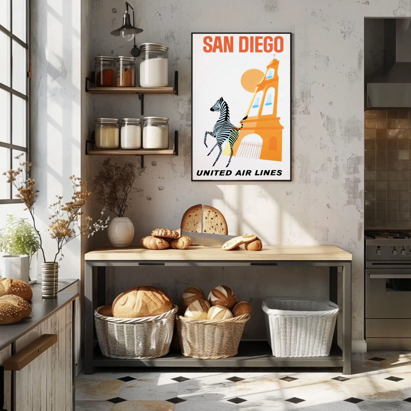 San Diego - United Air Lines Poster