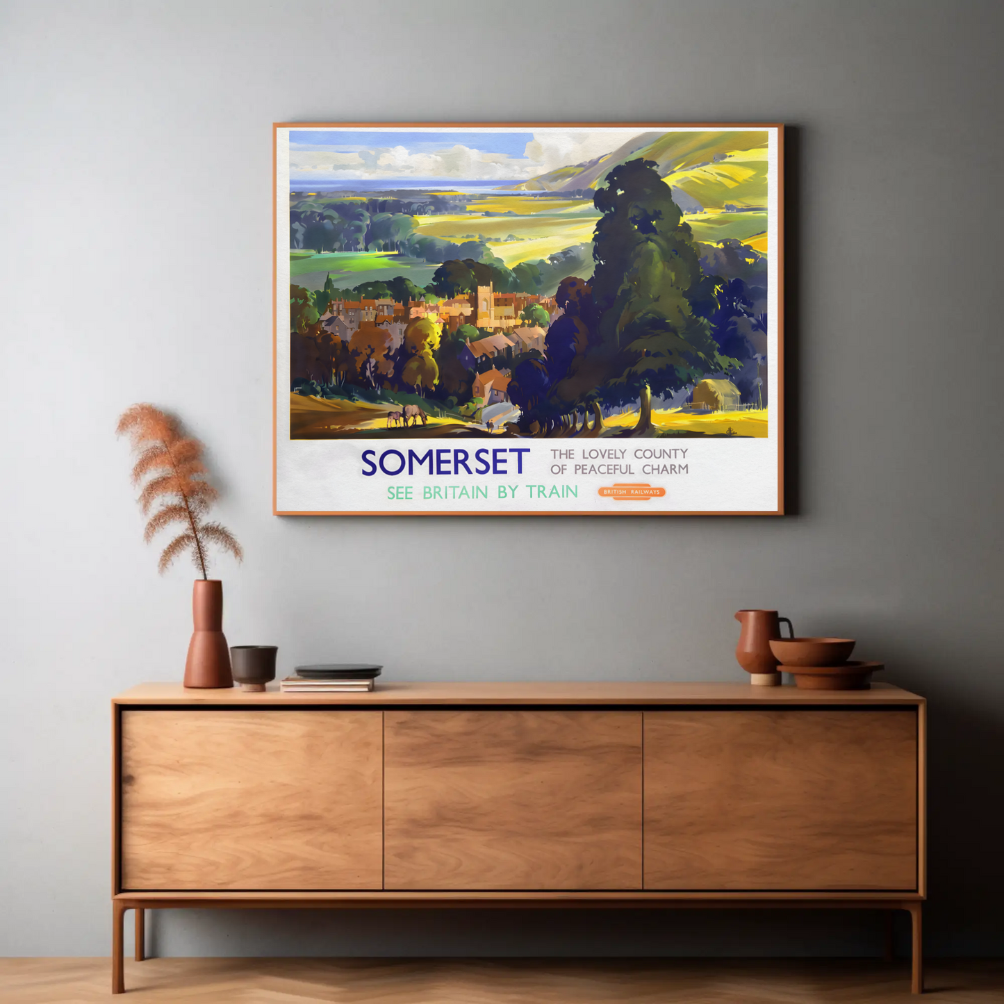 Somerset - The Lovely County of Peaceful Charm Poster