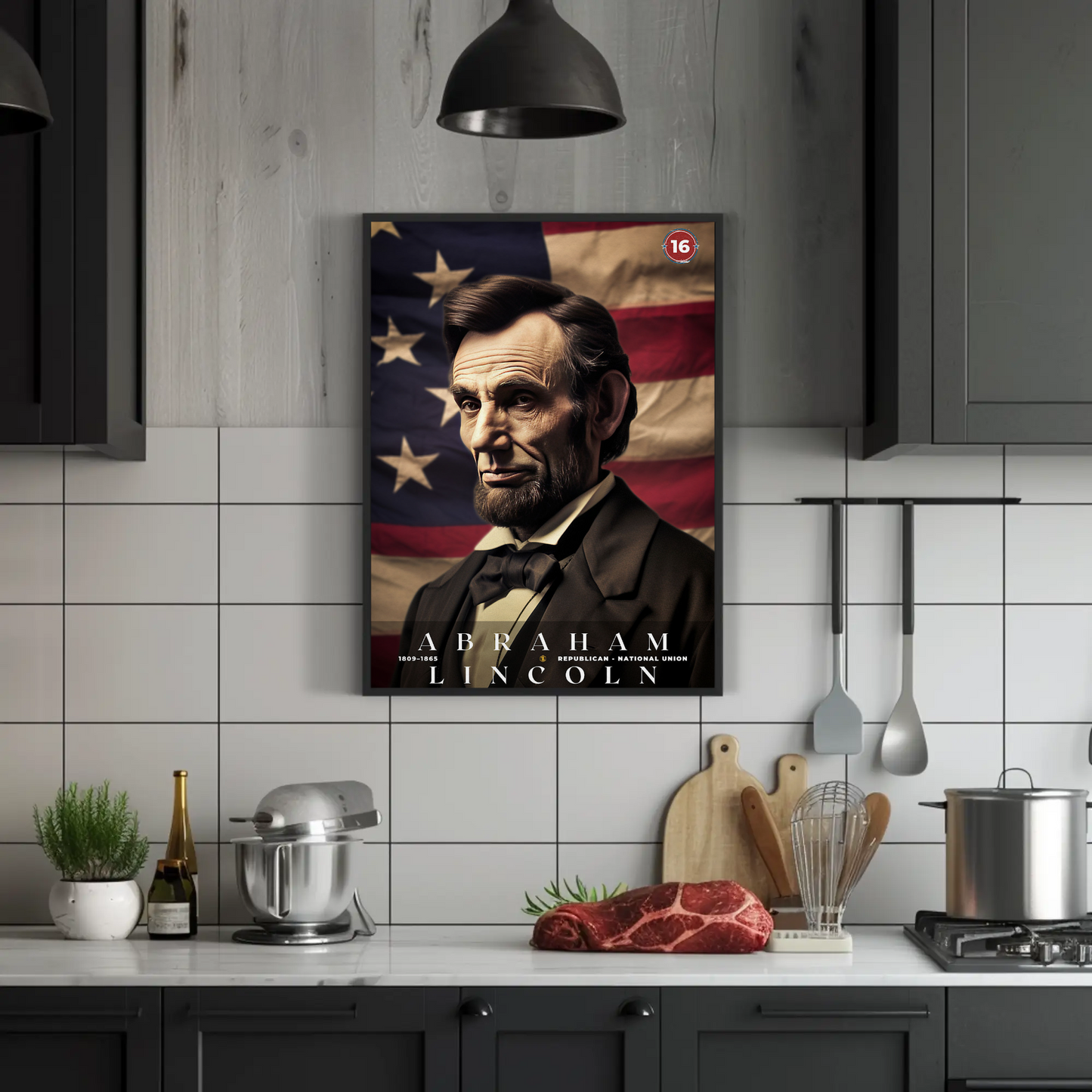 Abraham Lincoln 16th President Of The United States Portrait