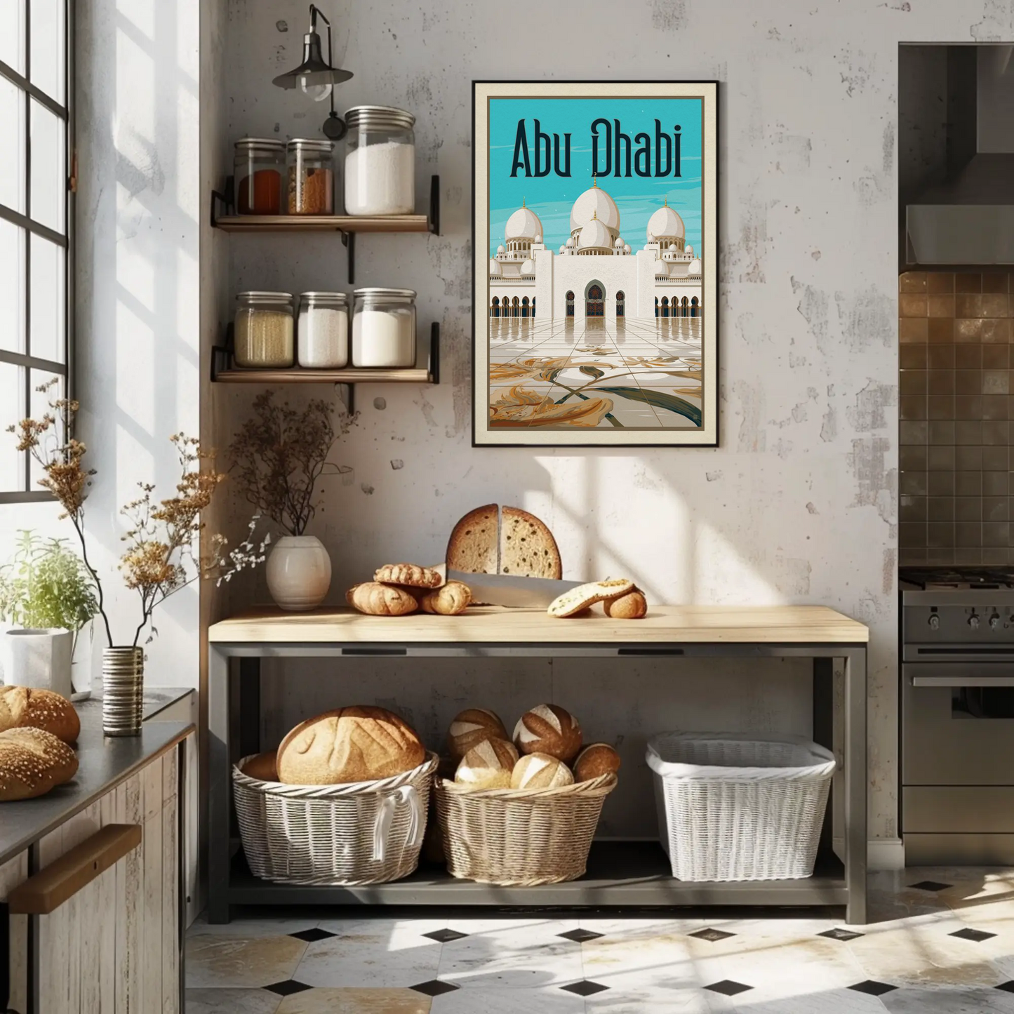 Abu Dhabi Vintage Poster