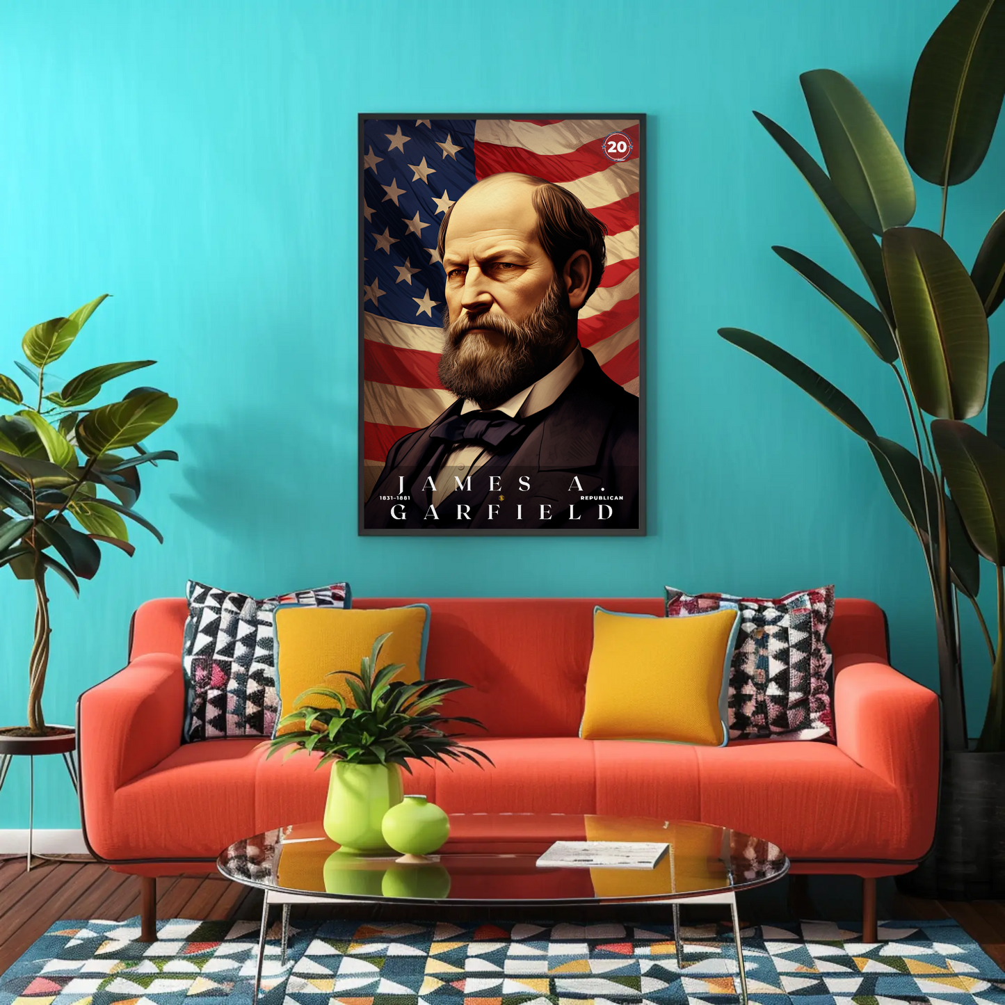 James Garfield 20th President Of The United States Portrait