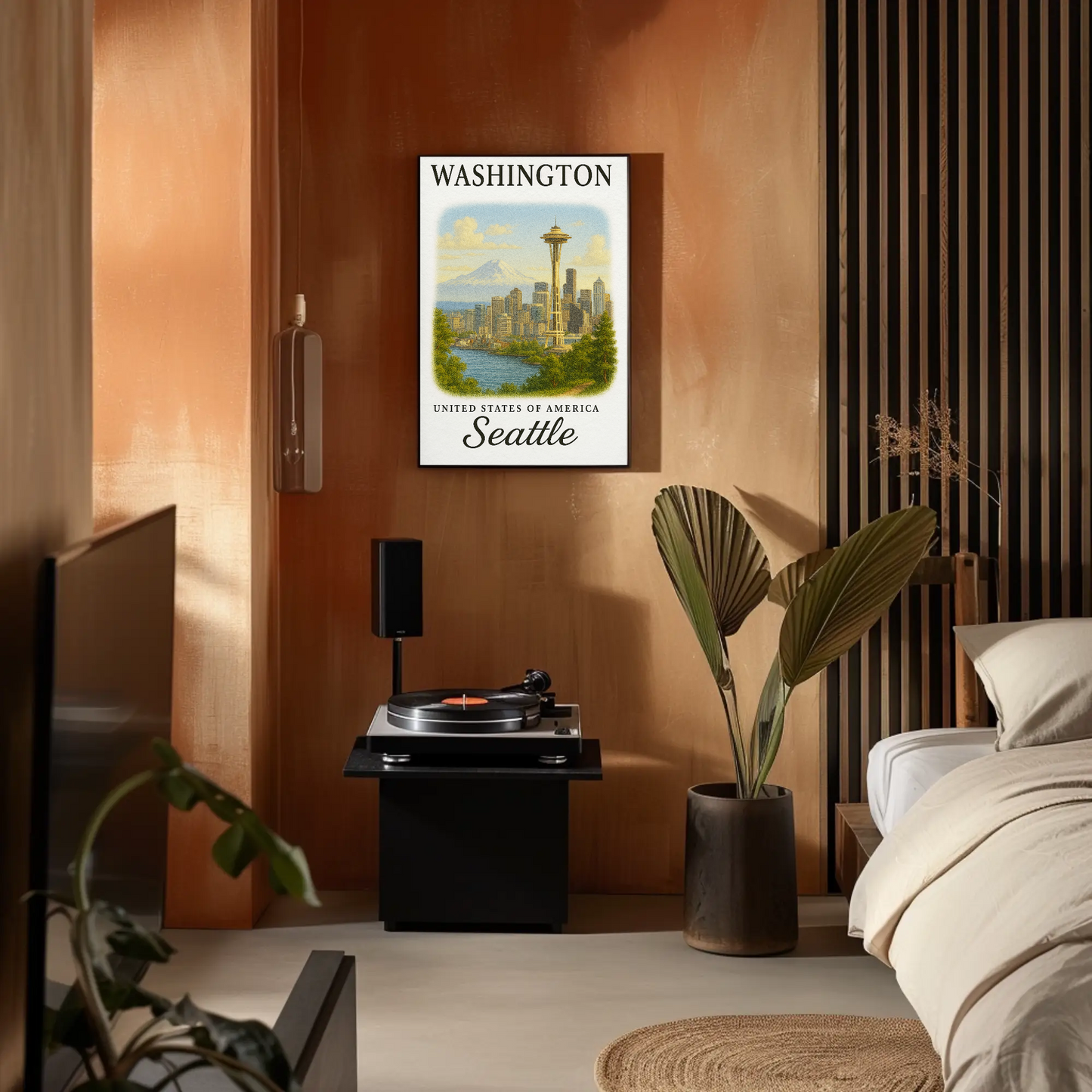 Washington, Seattle Signature Series Vintage Travel Poster