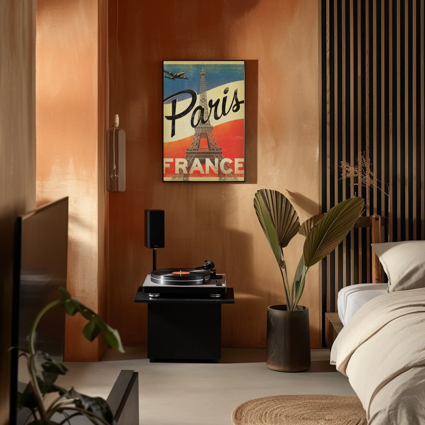 Paris Vintage Poster Eiffel Tower