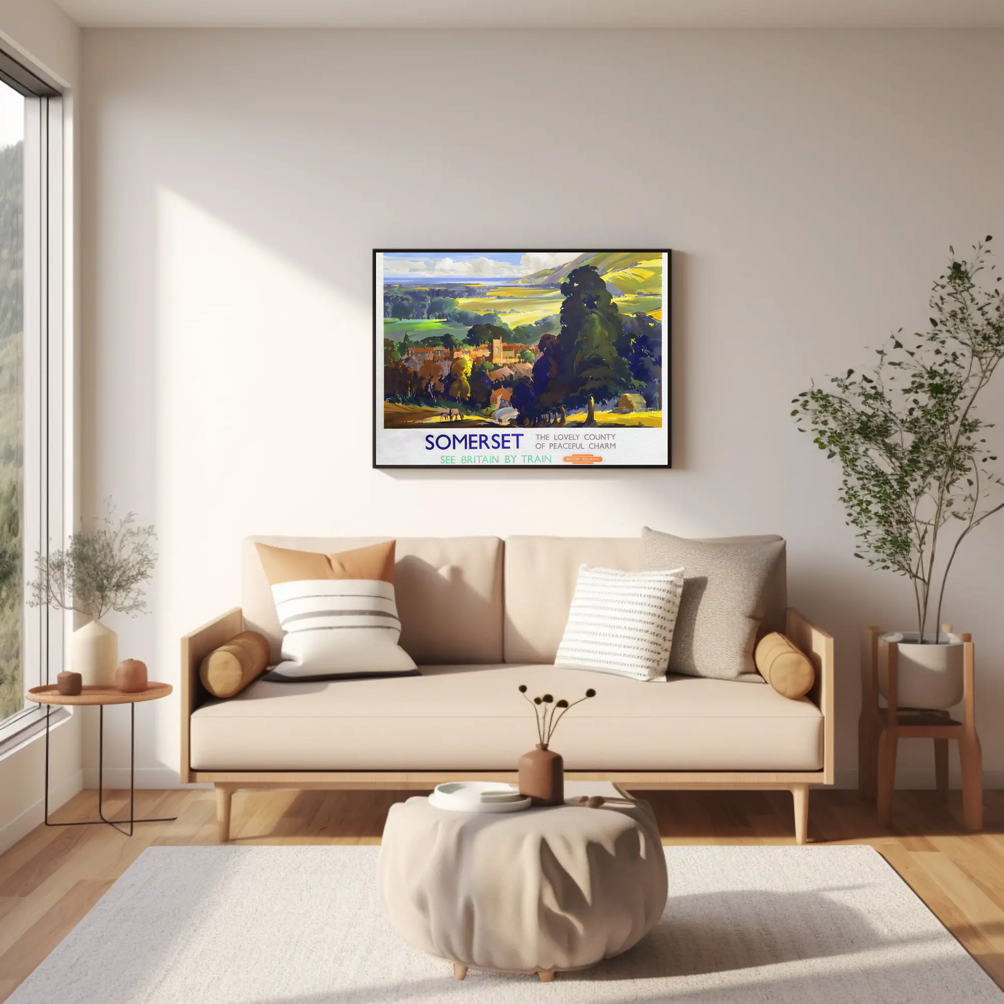Somerset - The Lovely County of Peaceful Charm Poster