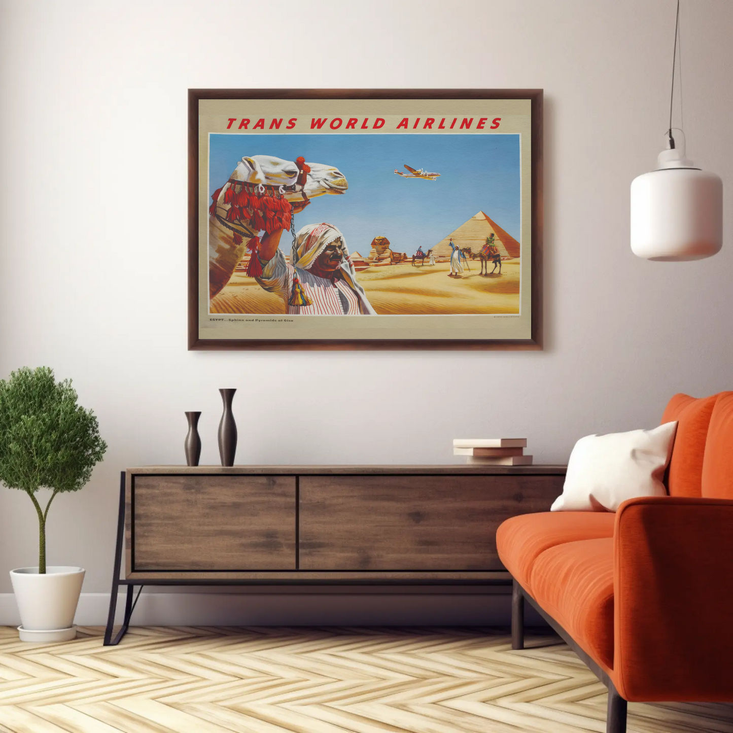 Egypt - Sphinx and Pyramids at Giza Poster
