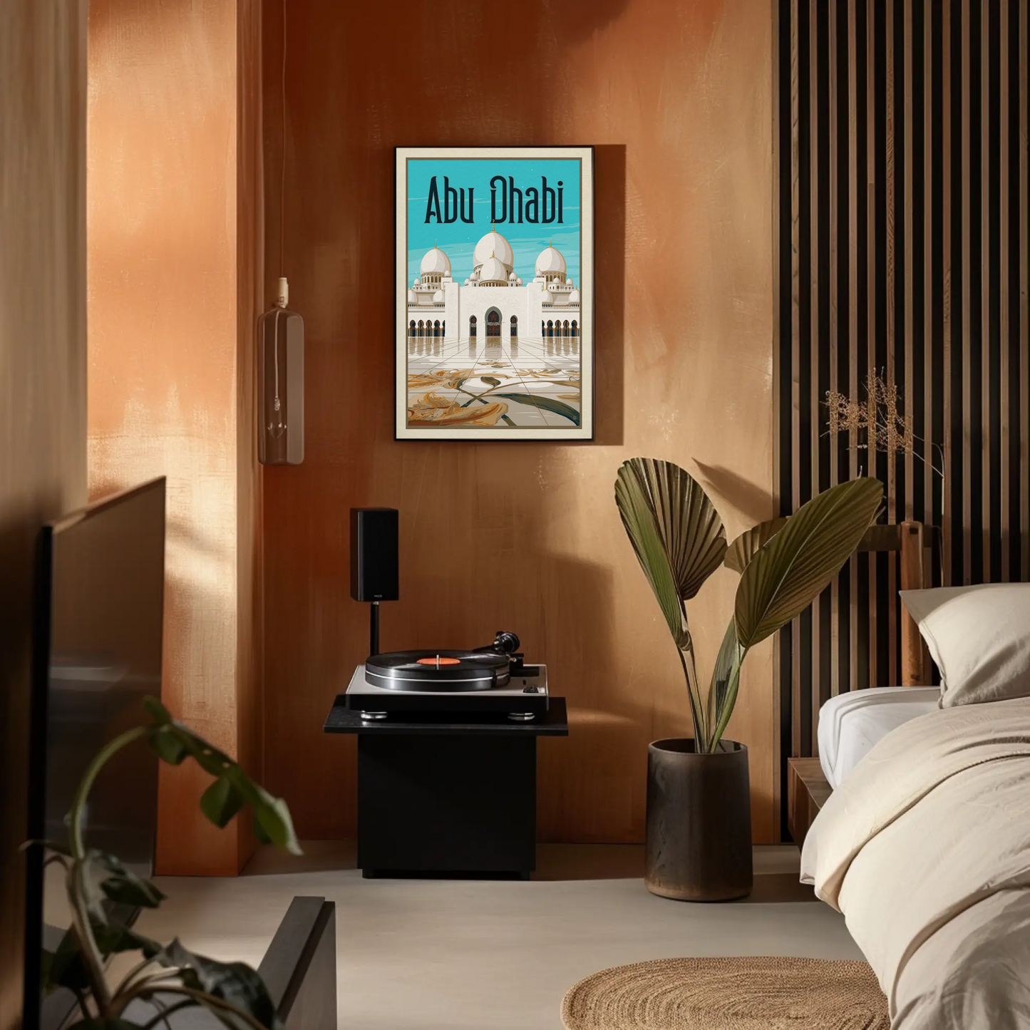 Abu Dhabi Vintage Poster
