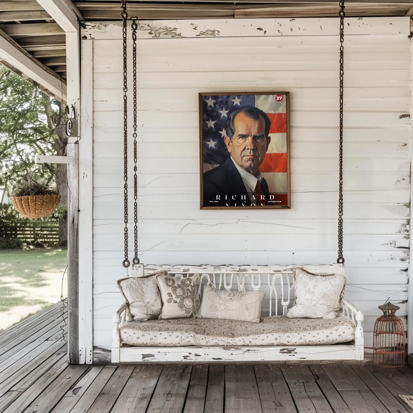 Richard Nixon 37th President Of The United States Portrait