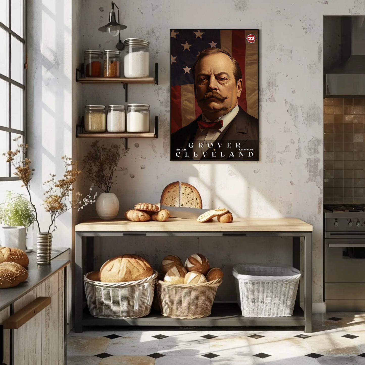 Grover Cleveland 22nd President Of The United States Portrait