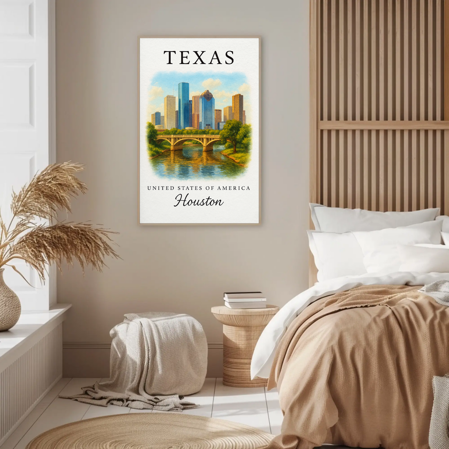 Texas, Houston Signature Series Vintage Travel Poster