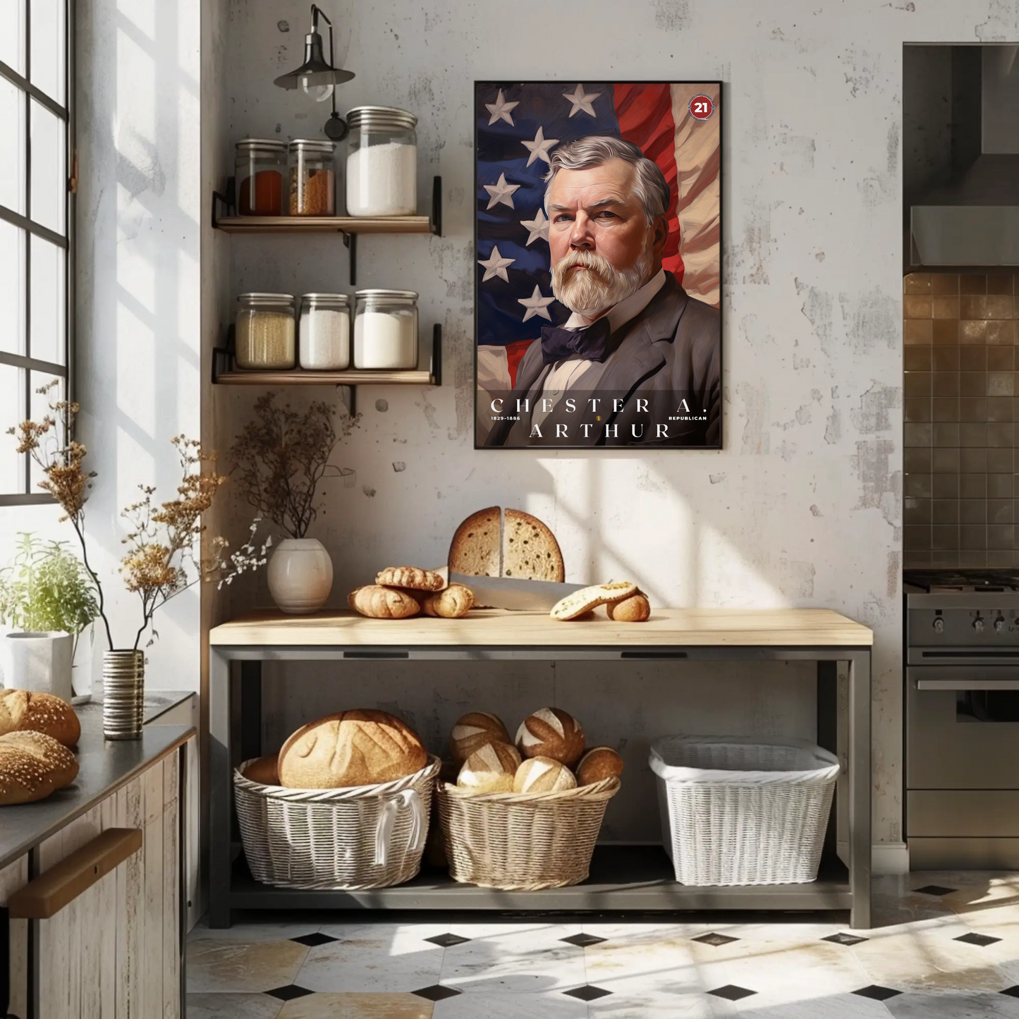 Chester A. Arthur 21st President Of The United States Portrait