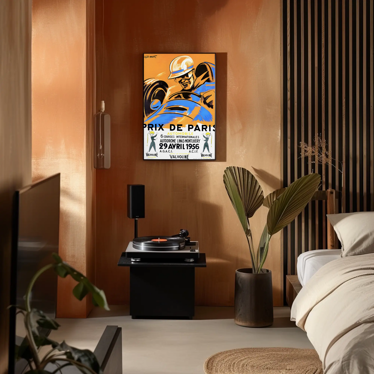 Prix de Paris – 1956 Valvoline Race Poster