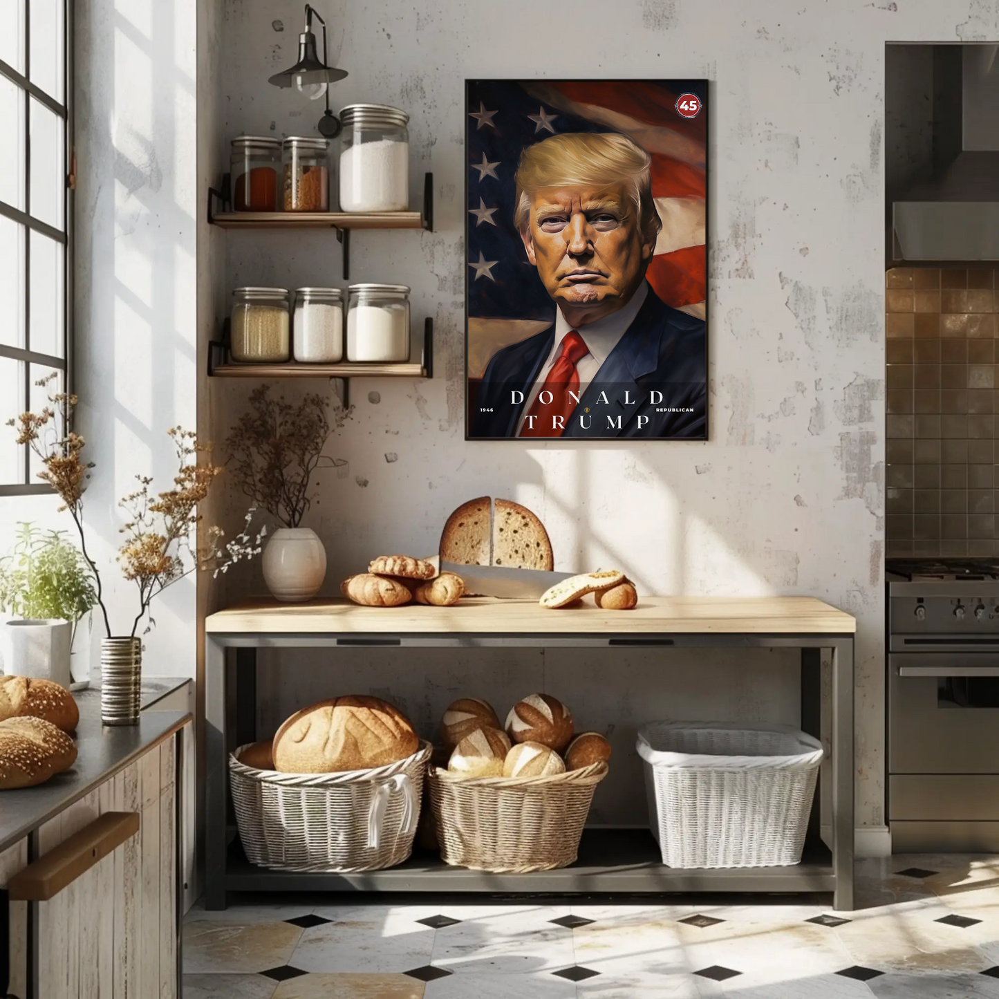 Donald Trump 45th President Of The United States Portrait