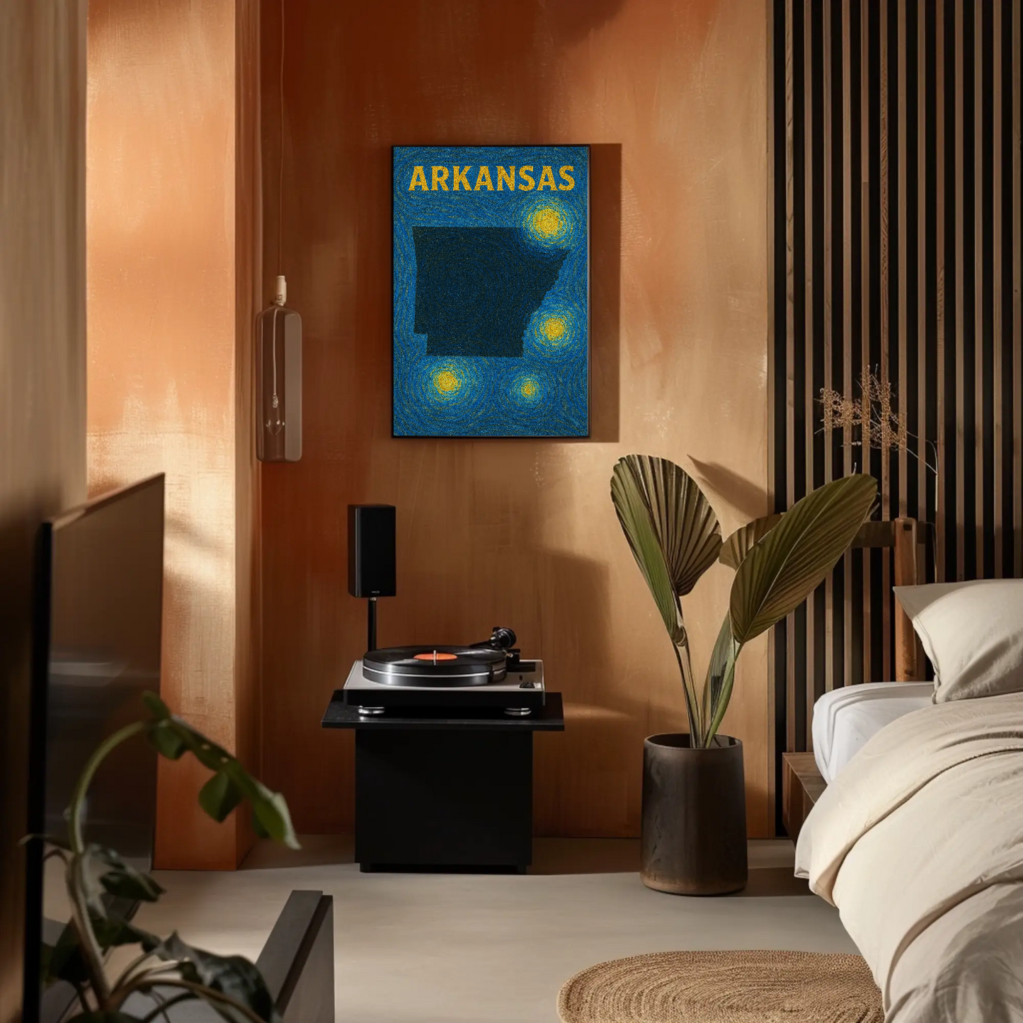 Arkansas Starry Night Poster