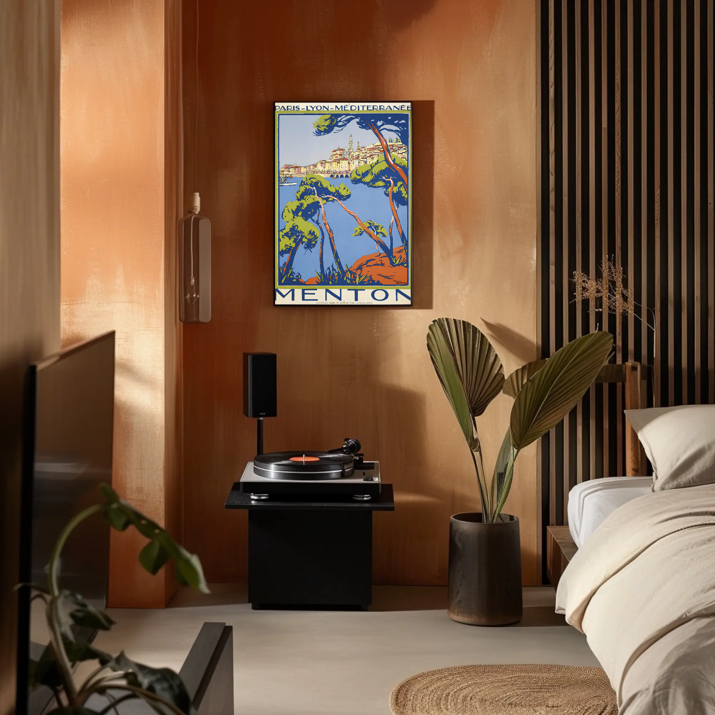 Menton Travel Poster