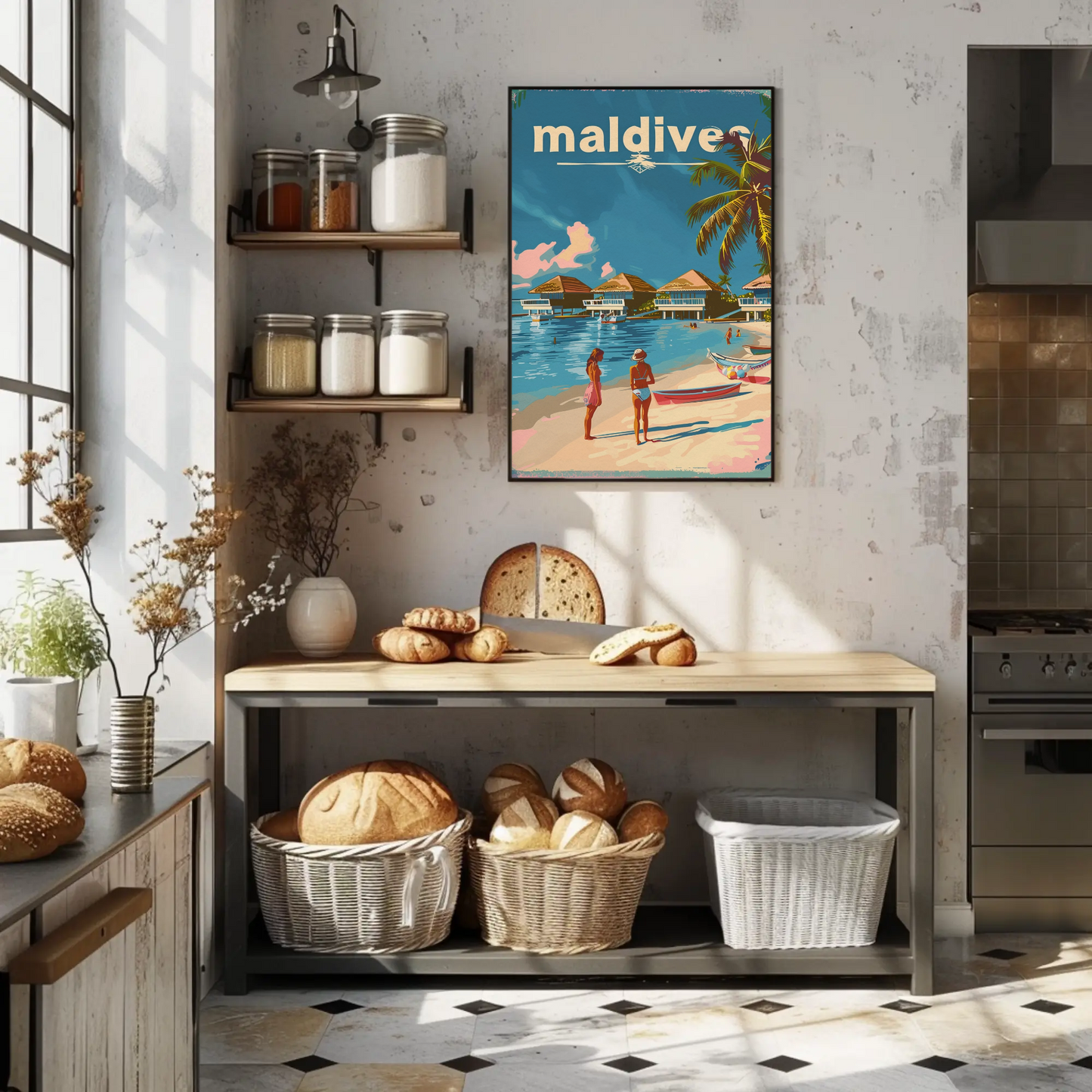 Maldives Tropical Paradise Poster