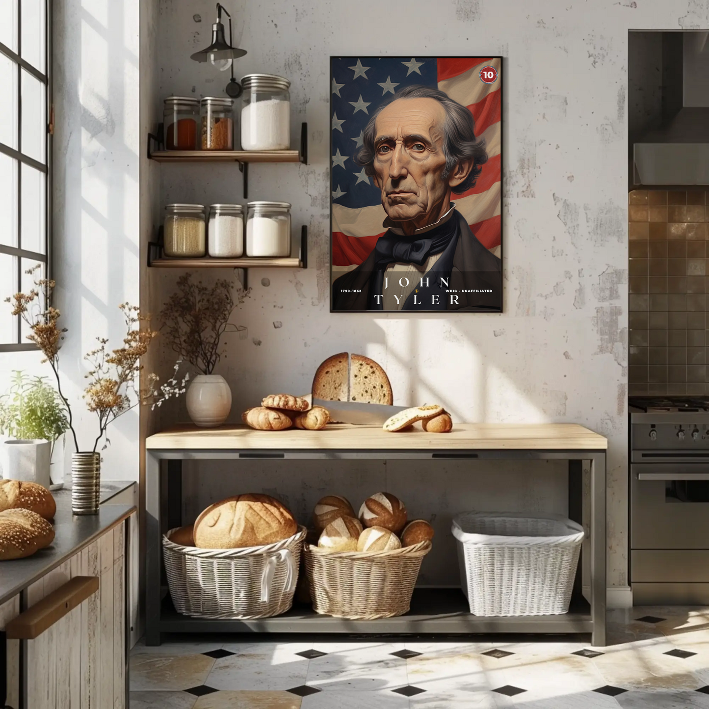 John Tyler 10th President Of The United States Portrait