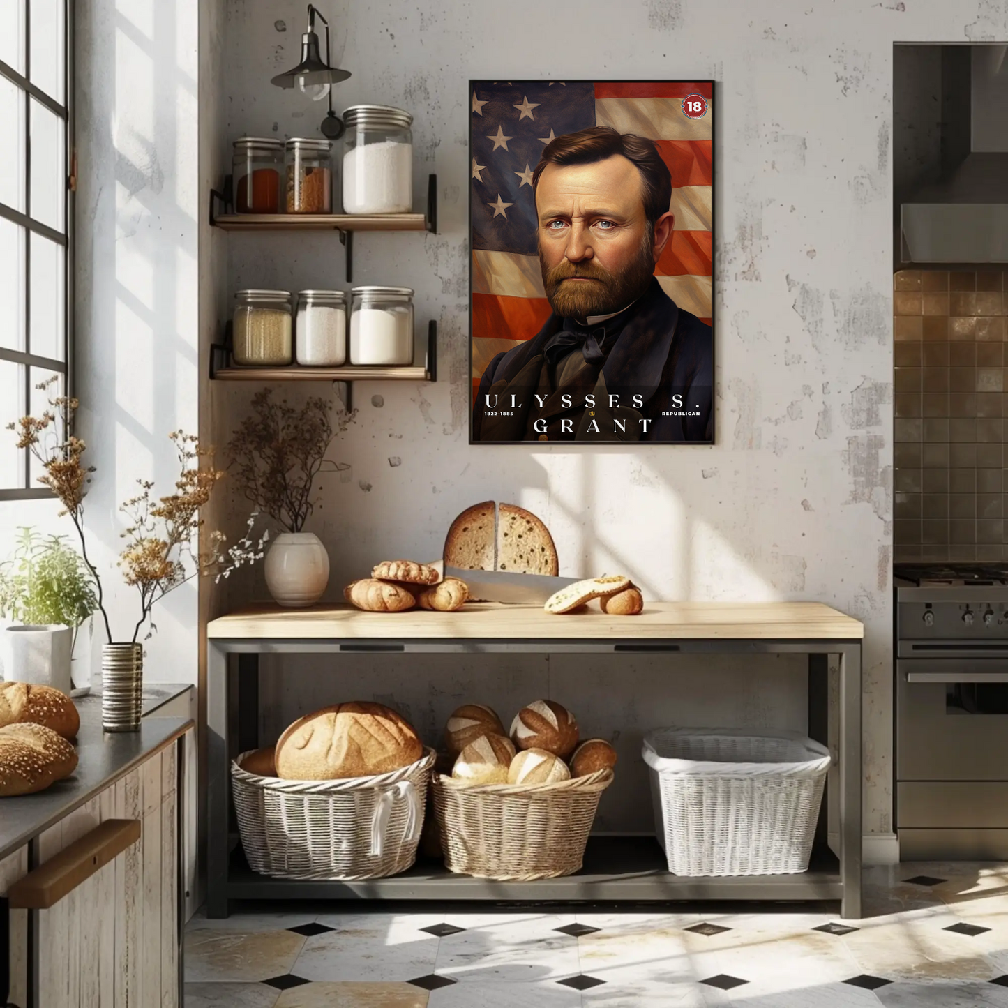 Ulysses S. Grant 18th President Of The United States Portrait