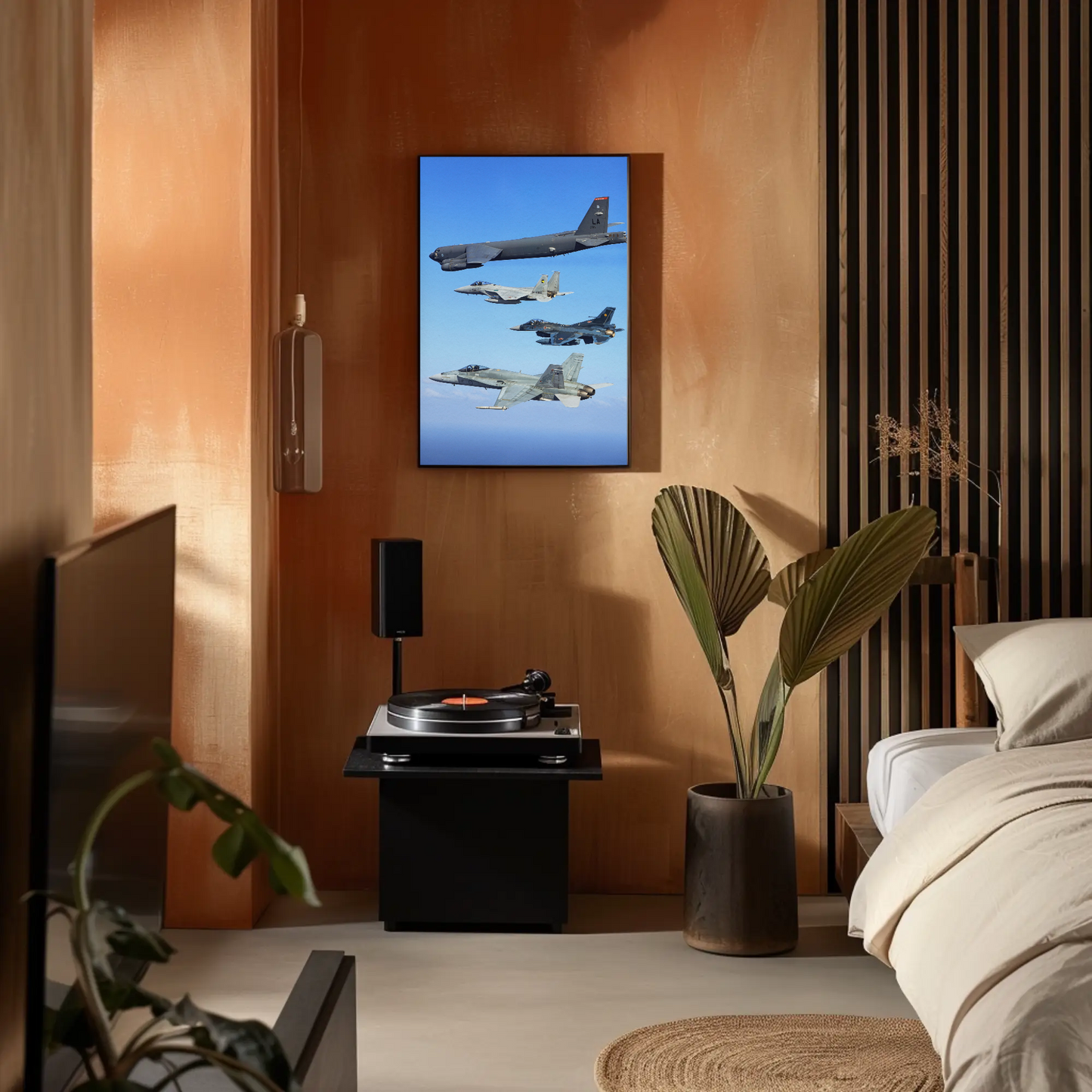 Vintage Poster Military Jets Formation