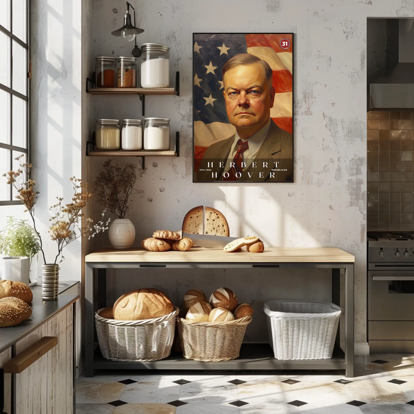 Herbert Hoover 31st President Of The United States Portrait