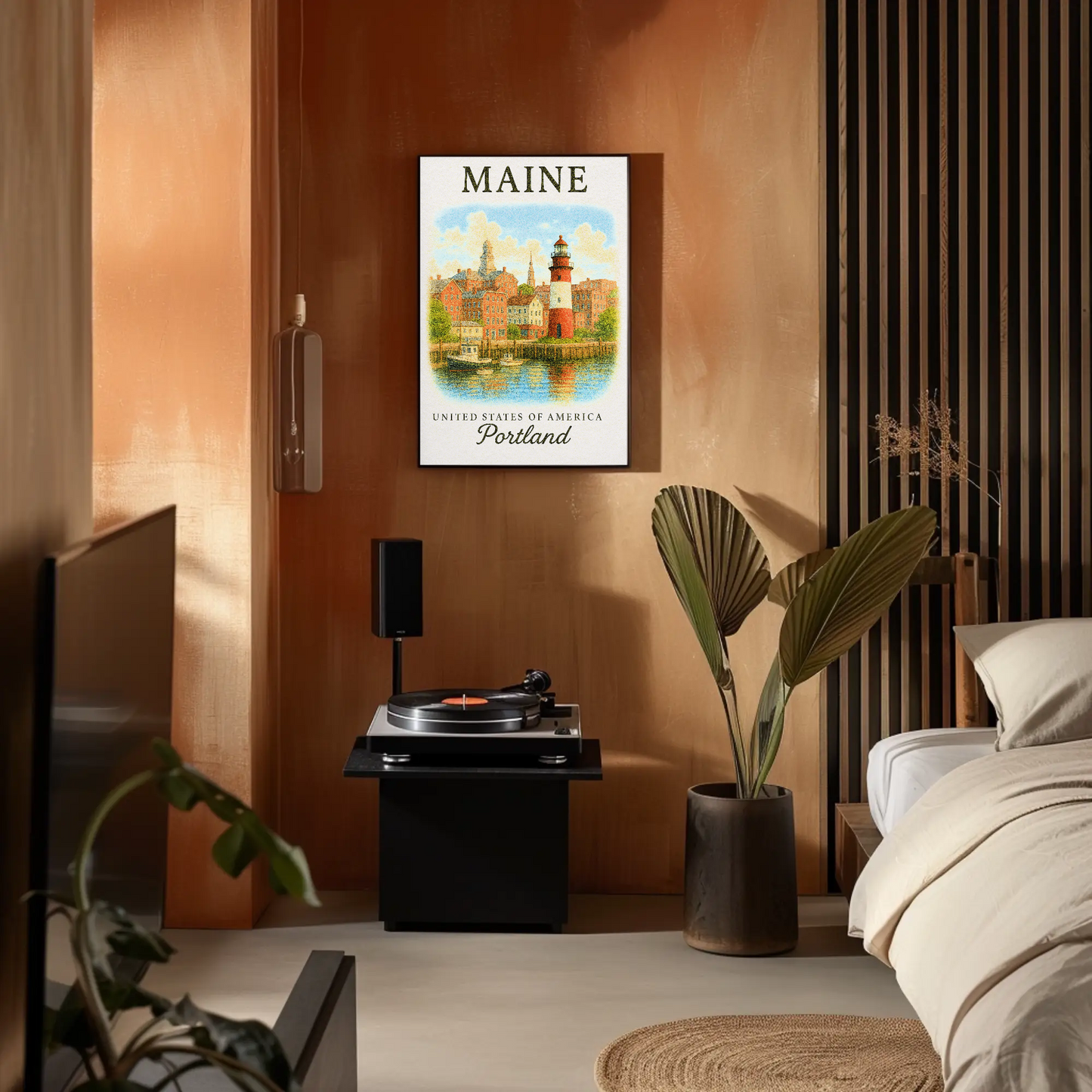 Maine, Portland Signature Series Vintage Travel Poster