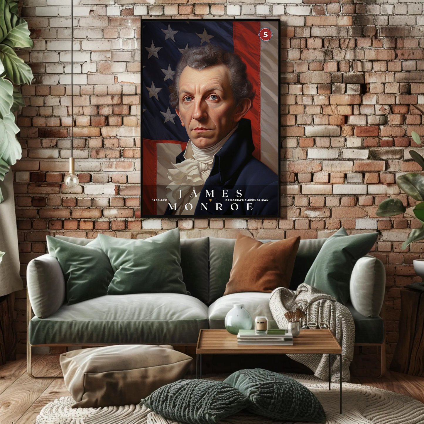 James Monroe 5th President Of The United States Portrait