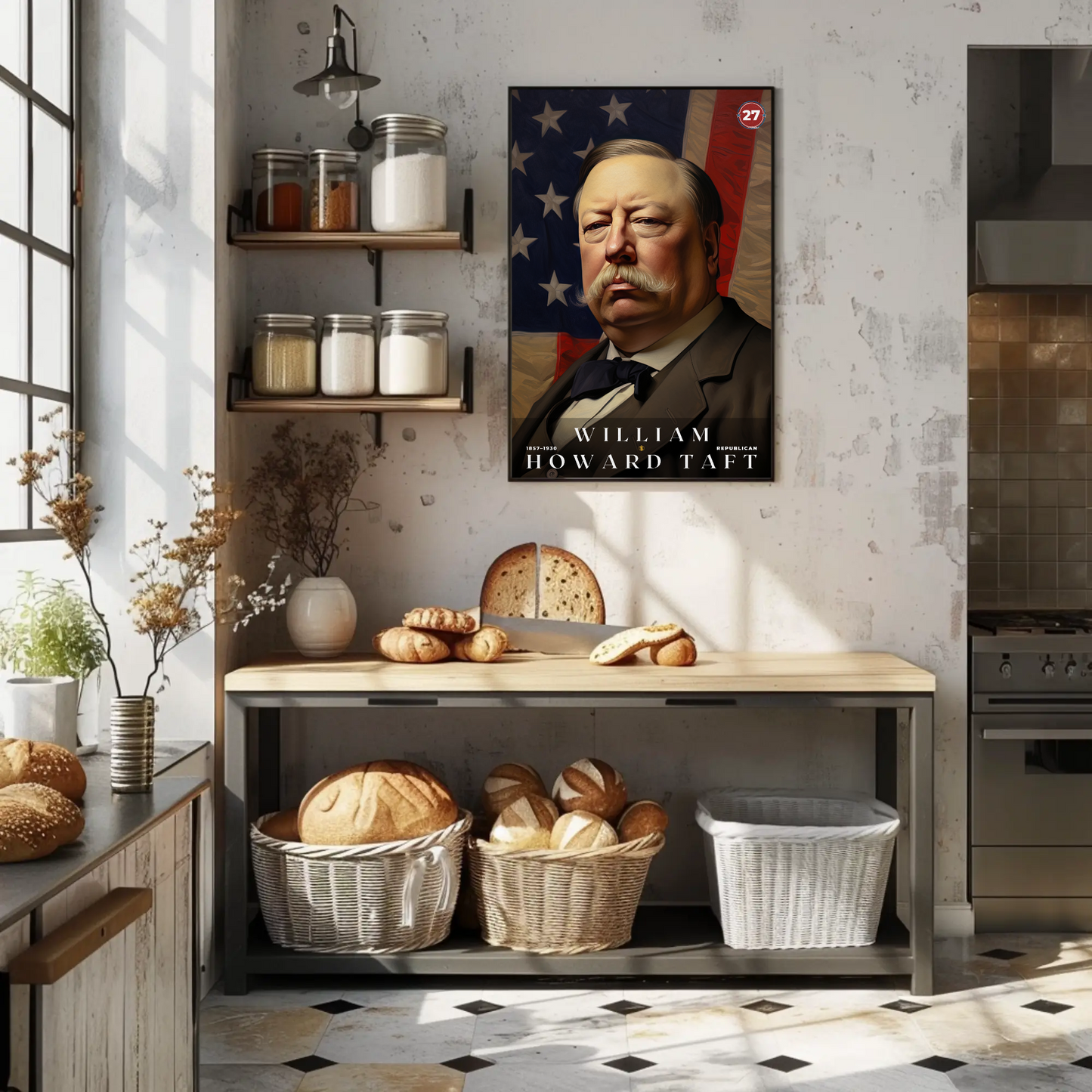 William Taft 27th President Of The United States Portrait