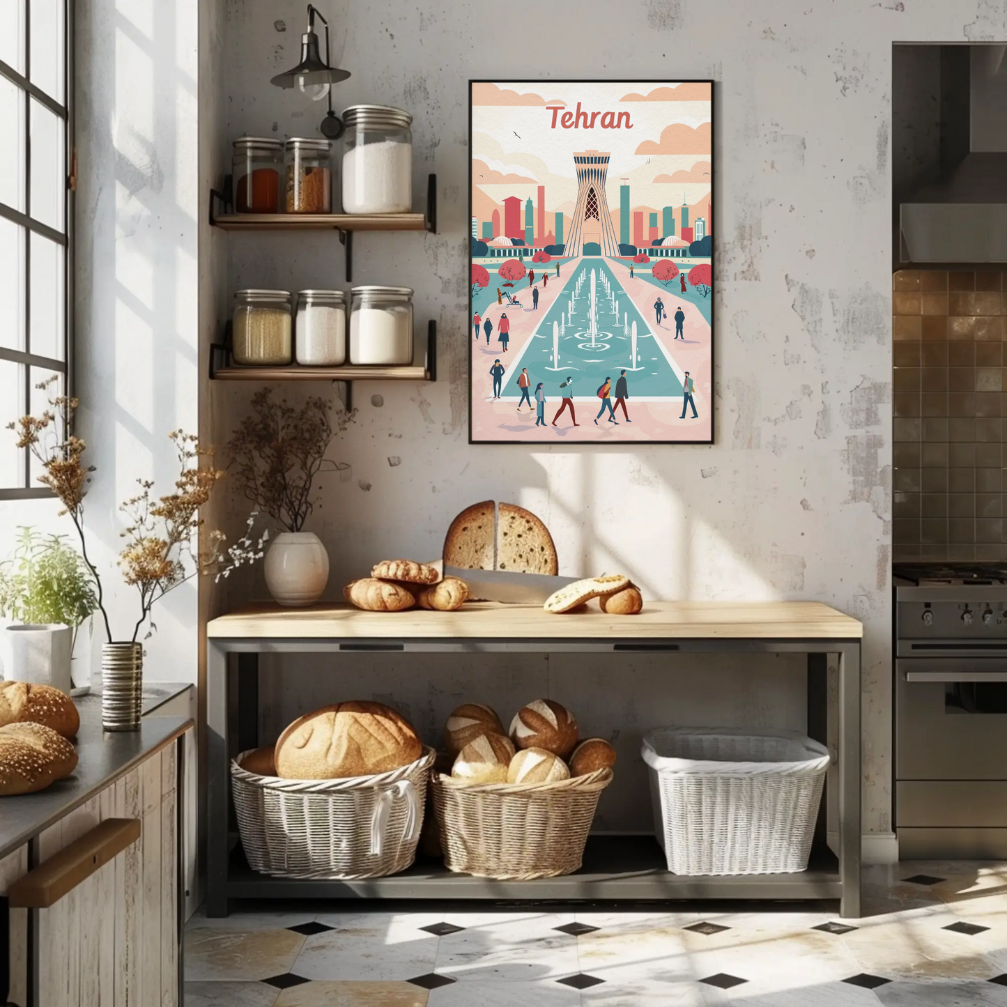 Tehran's Urban Vibes Poster