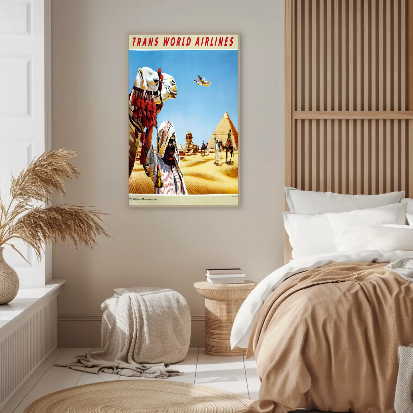 Trans World Airlines Egypt Vintage Poster