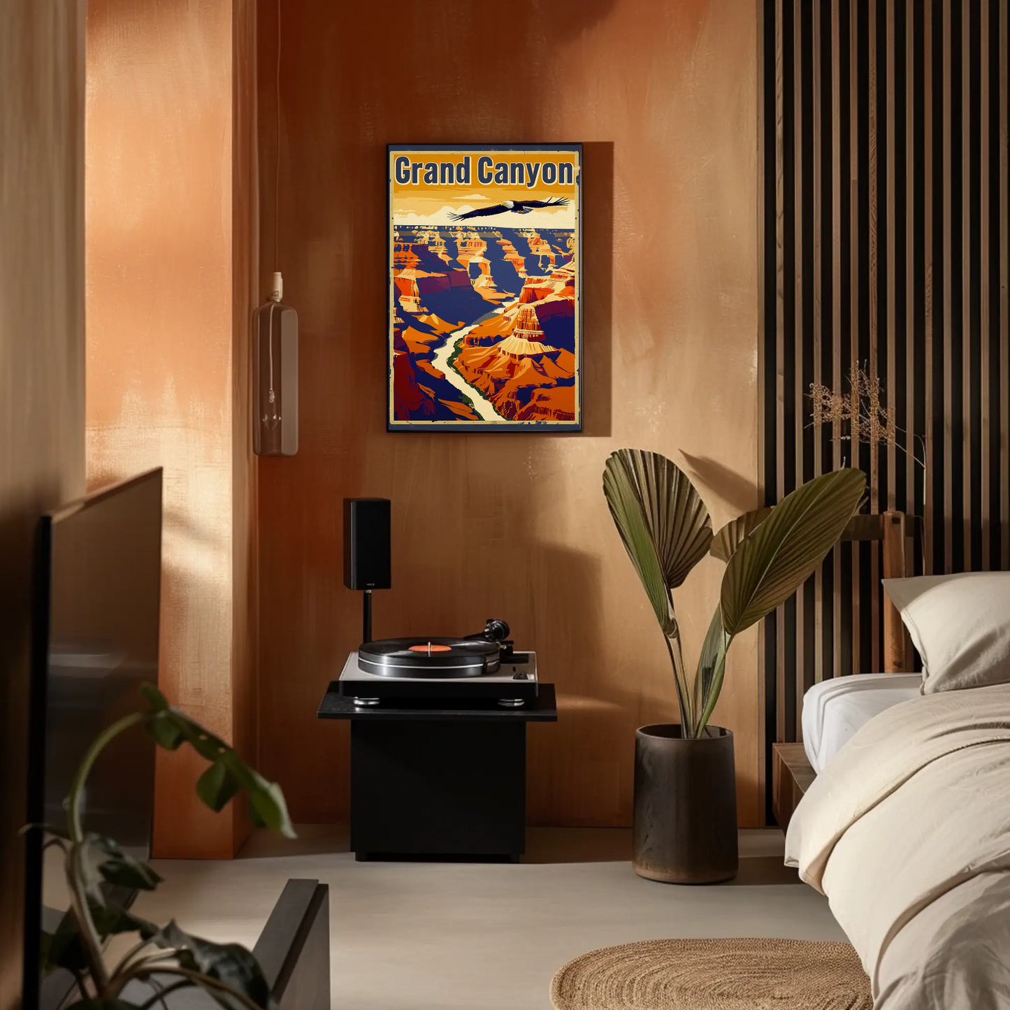 Grand Canyon Eagle Poster