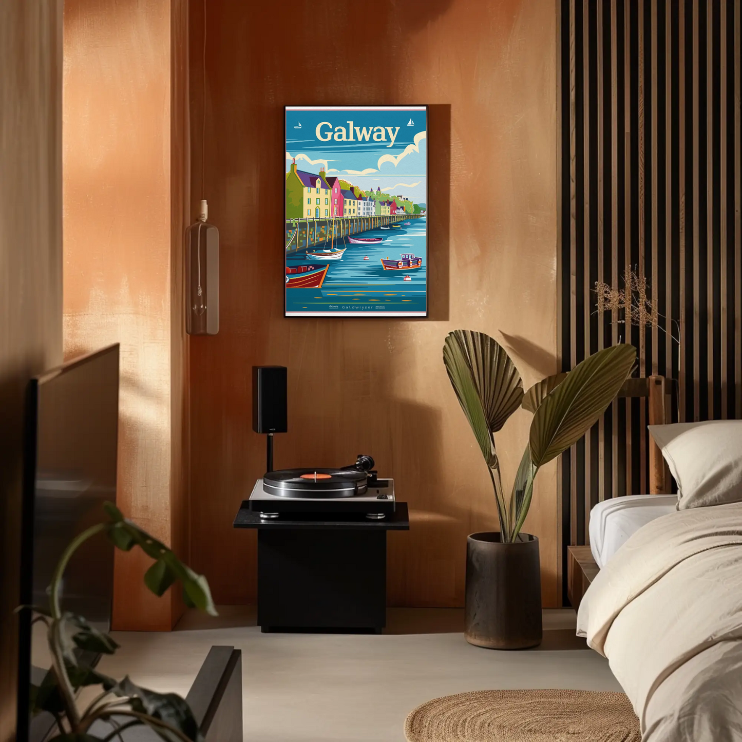 Galway Harbor Poster
