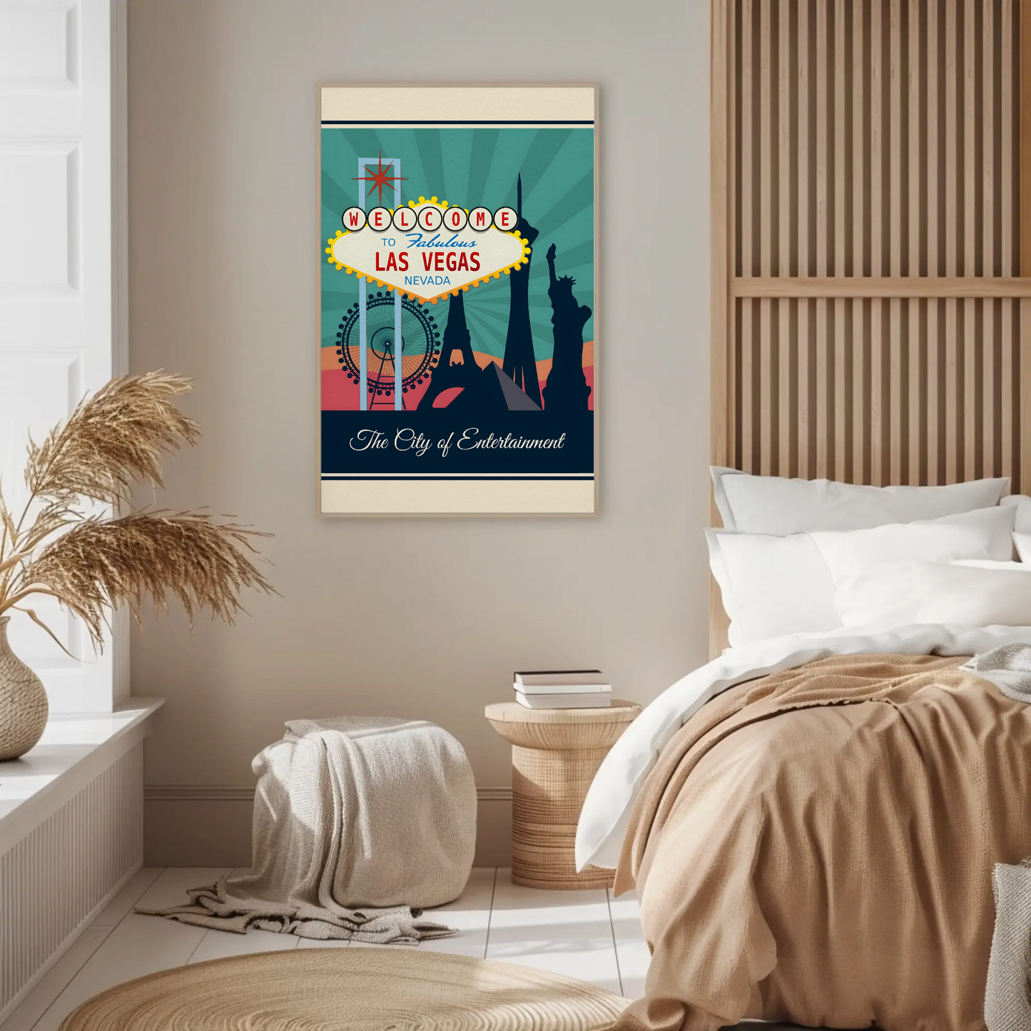 Vintage Poster Las Vegas Welcome Sign