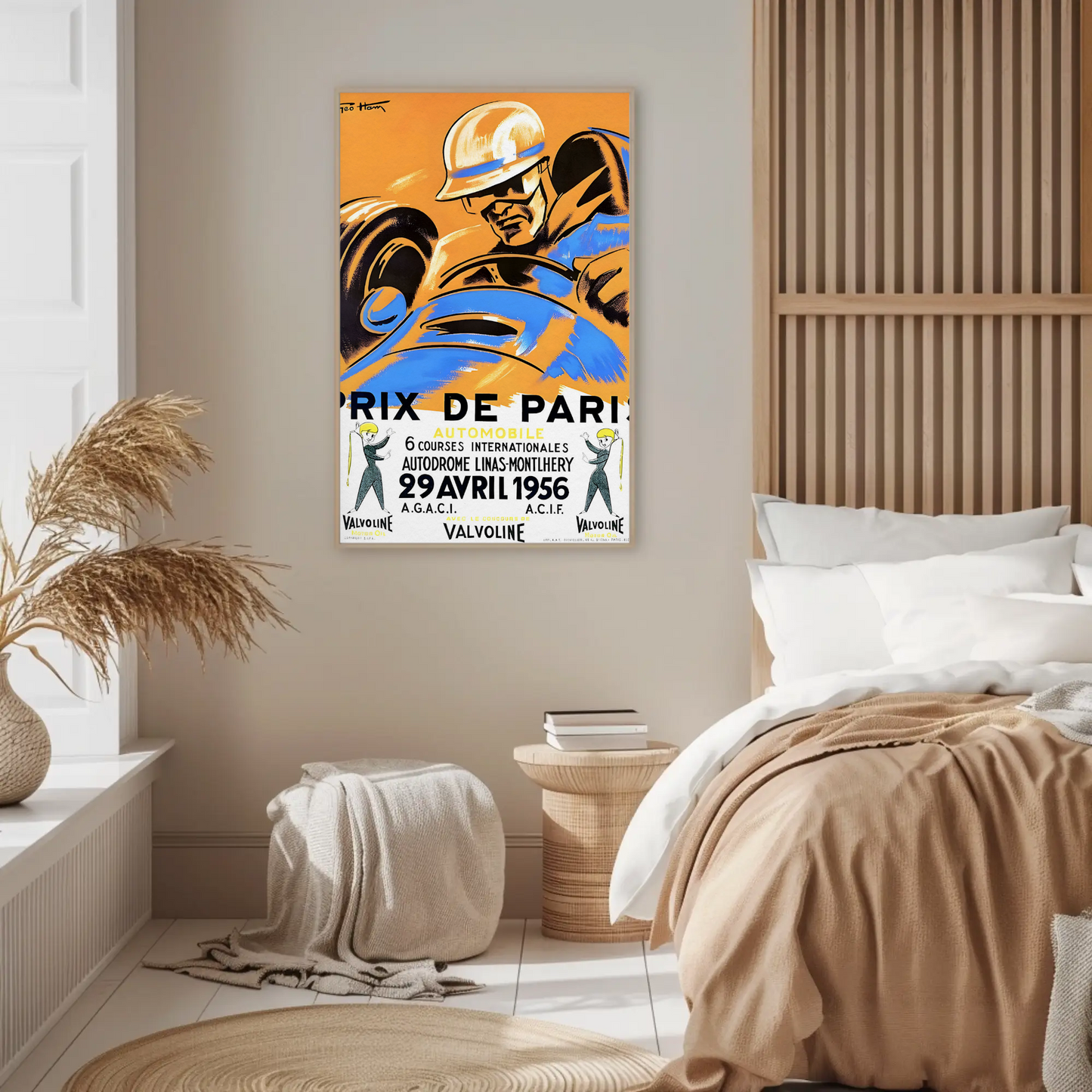 Prix de Paris – 1956 Valvoline Race Poster