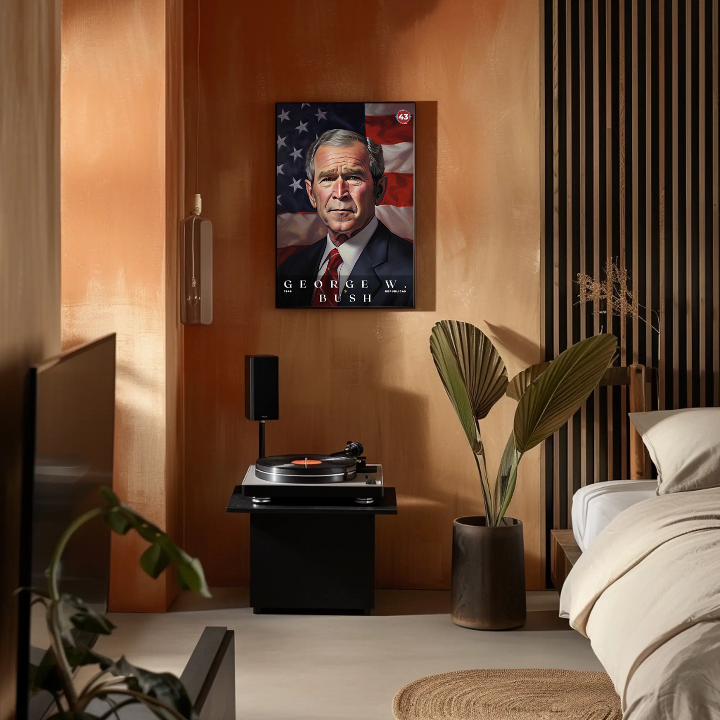 George W. Bush 43rd President Of The United States Portrait