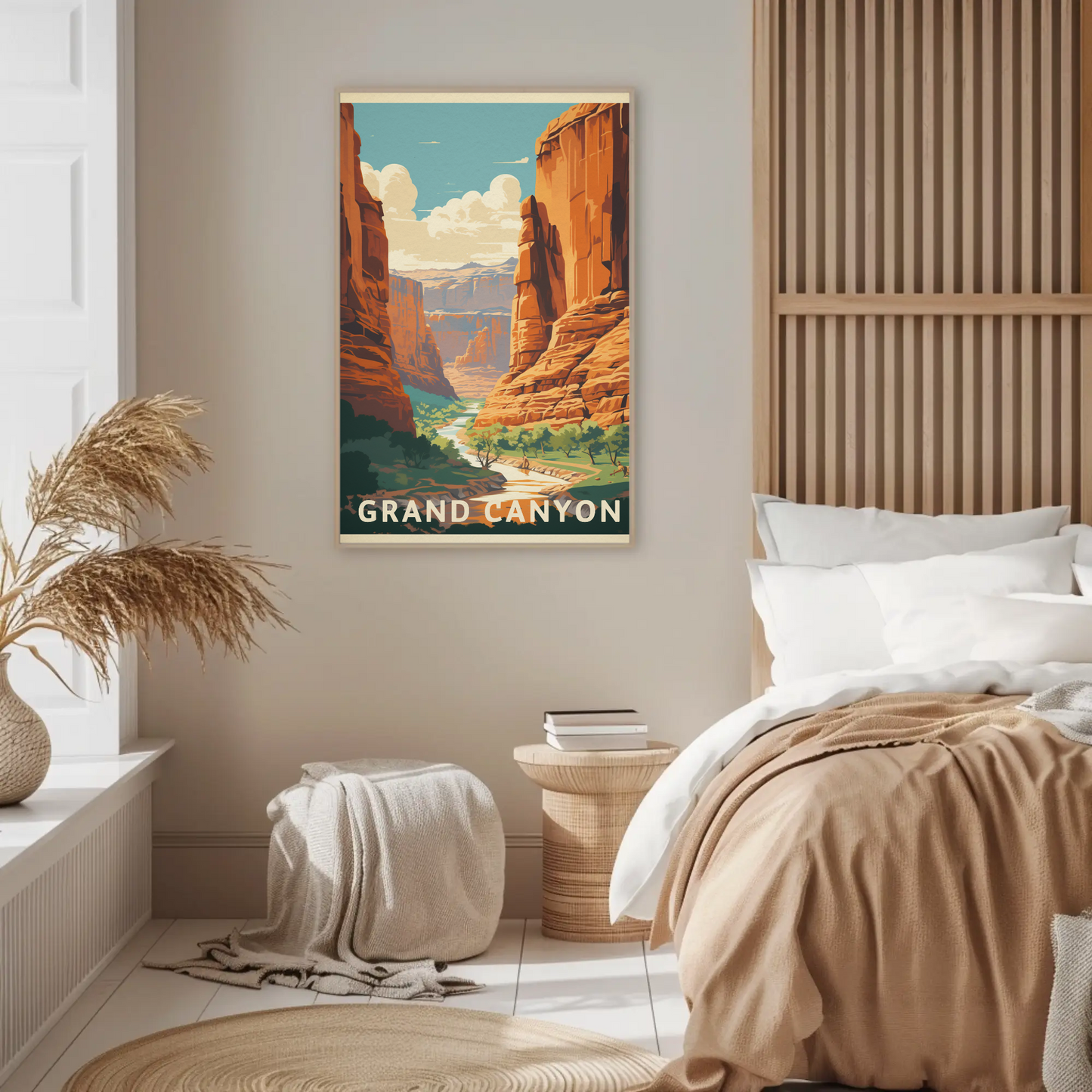 Grand Canyon River Vintage Travel Poster
