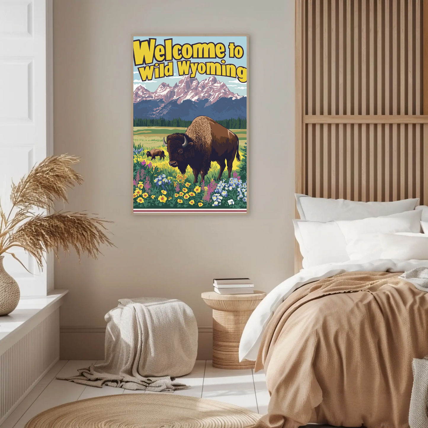 Welcome to Wild Wyoming Vintage Poster