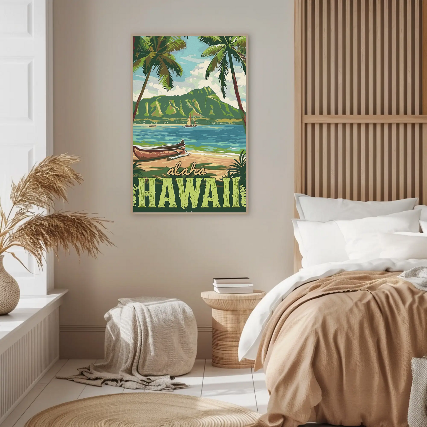 Vintage Poster Aloha Hawaii Beach