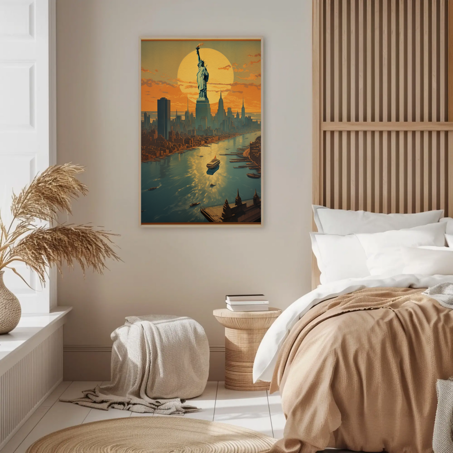 Statue of Liberty at Sunset Poster