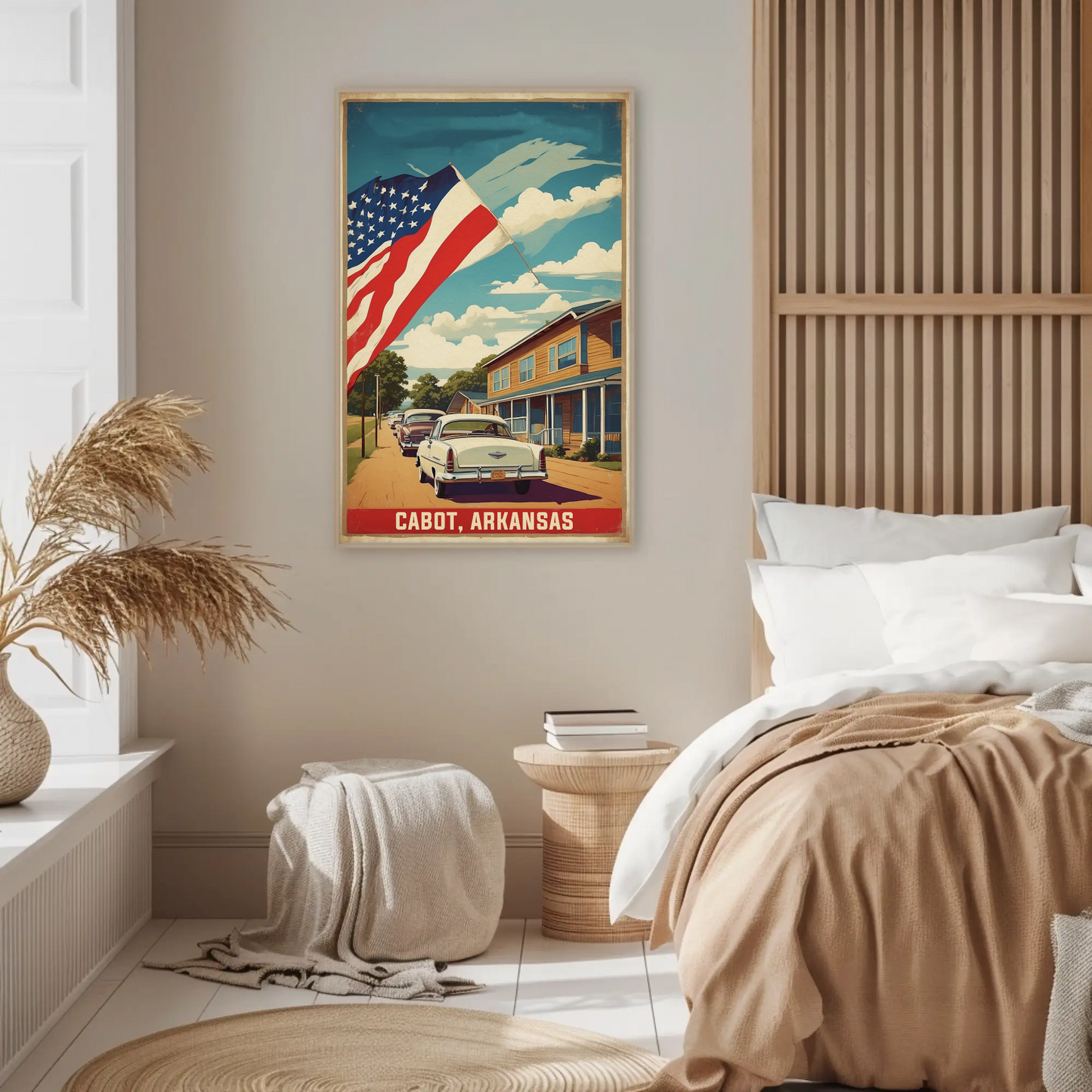 Cabot Arkansas American Scene Art Vintage Travel Poster