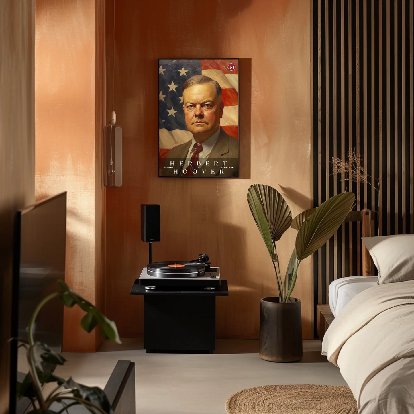Herbert Hoover 31st President Of The United States Portrait